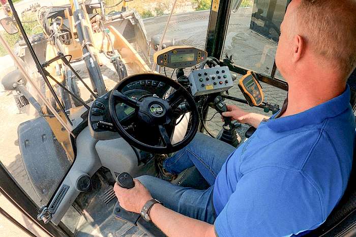 Nachrüstbare Joystick-Lenkung der Firma Gritech