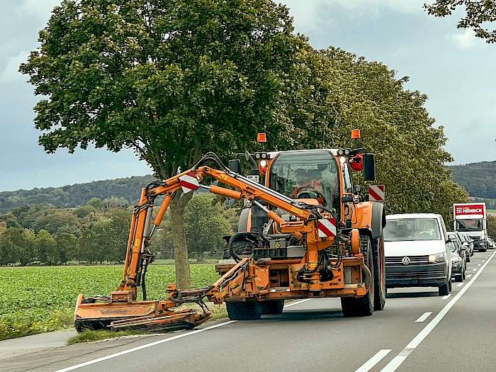 Reifen im Einsatz mit Auslegersystem