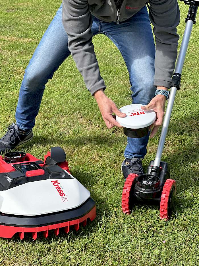 Einrichten des Kress Mähroboters KR 174E