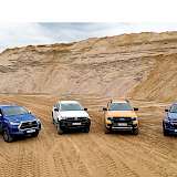 Pick-ups in Sandgrube