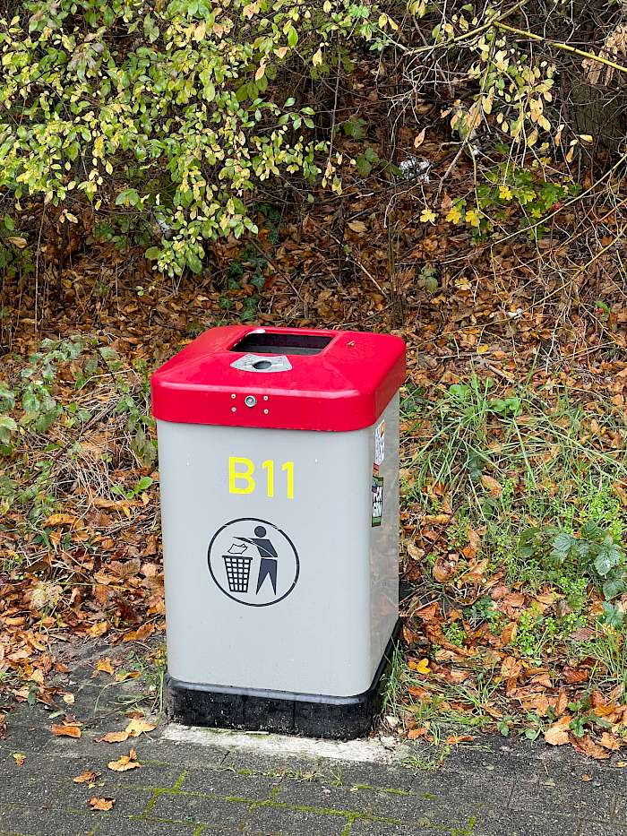 Mülltonne mit Sensor