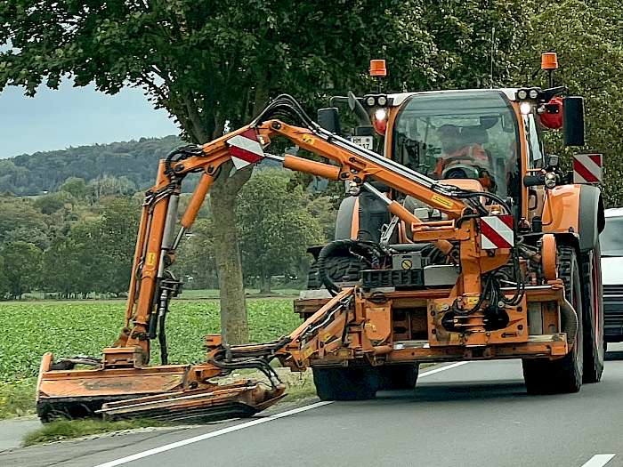 Schlegelmulcher am Auslegearm