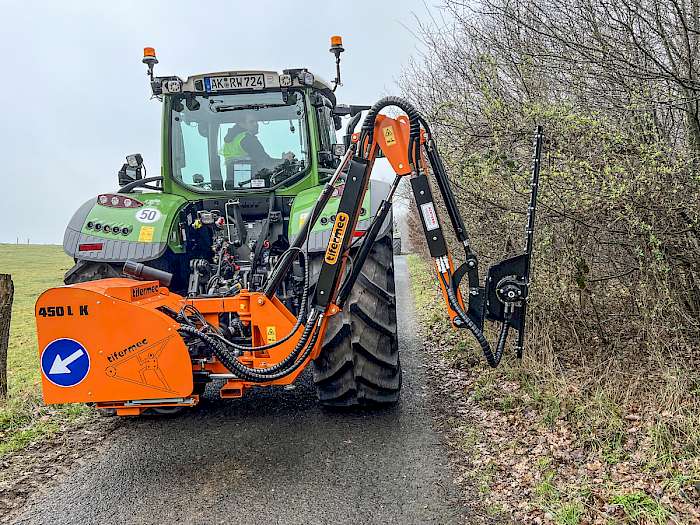 Heckseitig montiertes Auslegersystem