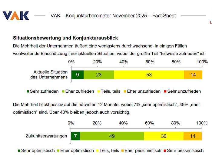 Grafik zur Einschätzung der aktuellen Situation